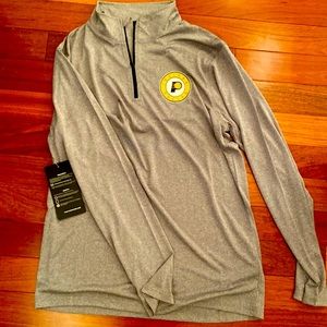 Indiana Pacers gray long select quarter zip